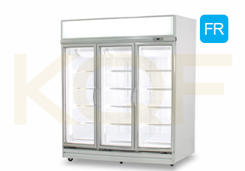 YUDA 3-doors swing glass upright freezer