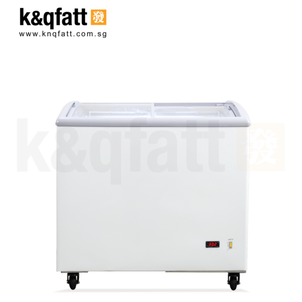 Commercial Chest Freezer, 3FT Curved Top Display