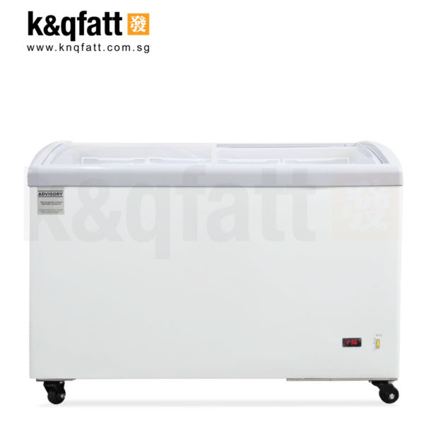 Commercial Chest Freeezer, 4FT, Curved Top Glass