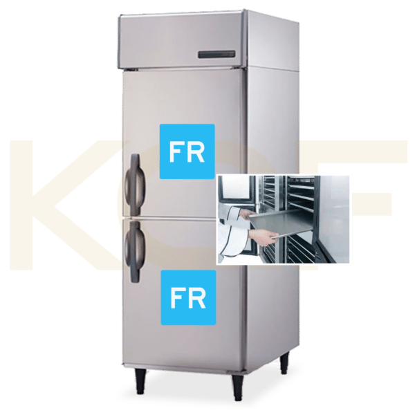 Upright Bakery Freezer, 2-Doors Stainless Steel, Inverter