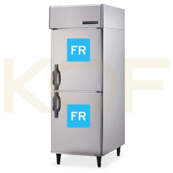 Stainless Steel Upright Freezer, 2-Doors, Inverter